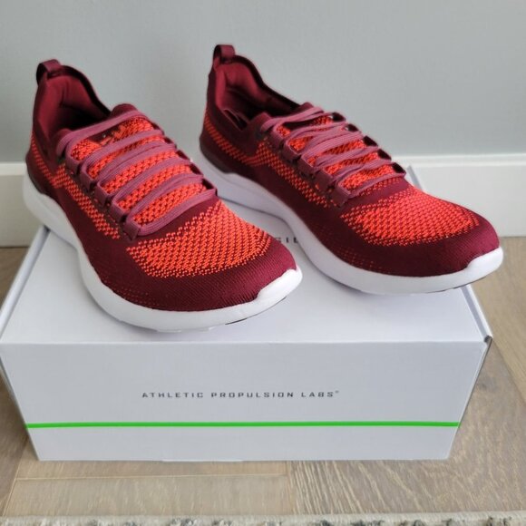 NEW APL TechLoom Breeze Burgundy/Magma/White Men 7 main image 5